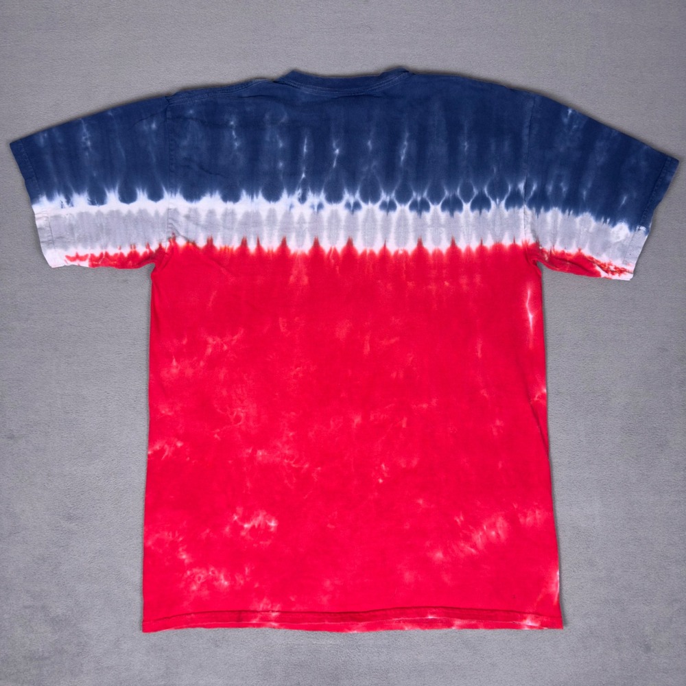Majestic Boston Red Sox 2013 World Series Champions Tie Dye Tee Mens L Red Blue - Picture 2 of 6